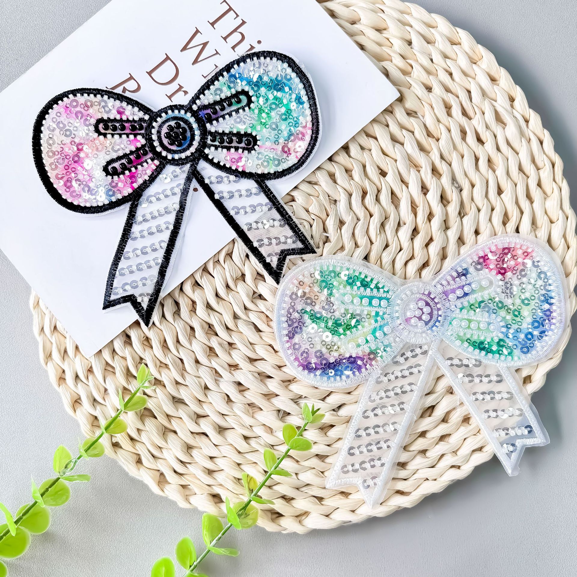 Nuevo color fantasma ogan tridimensional sequela arco dibujos animados ropa infantil zapatos sombreros maleta tela calcomanías