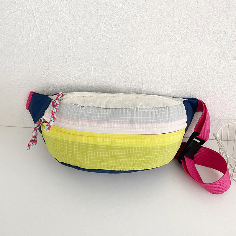 New dopamine-style chest bag, high-appearance casual and stylish crossbody bag, single-shoulder commuter backpack, phone bag, waist bag