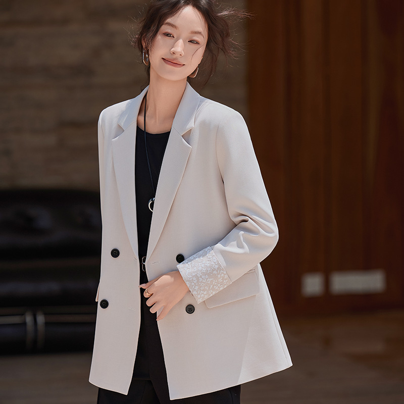 高级感气质时尚百搭宽松西装外套女2025秋冬新款设计感小众小西服|undefined