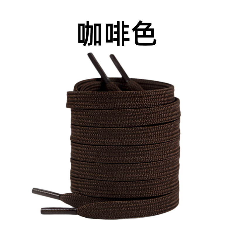 8mm de ancho poliéster doble capa plana engrosada cordón de zapato adaptar a la fuerza aérea No. 1 zapatos deportivos casuales cordón de zapato en stock image 23