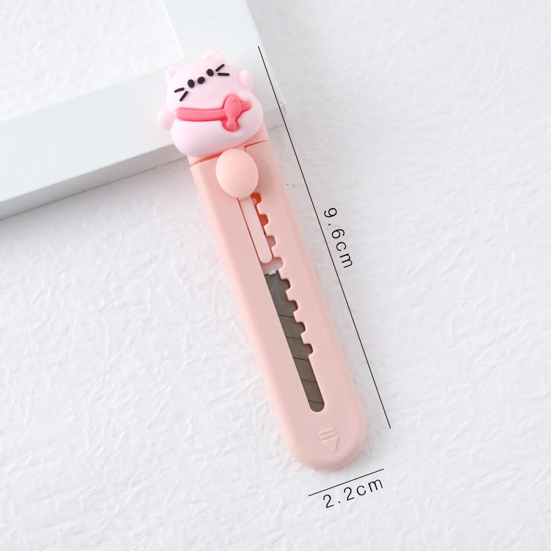 Mini Cúter de Papelería de Plástico, para Desempaquetar y Cortar Cuerdas, para Entrega Exprés y Diario