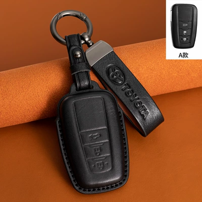 Suitable for Toyota Camry Car key bag - type-a-black-leather-cord