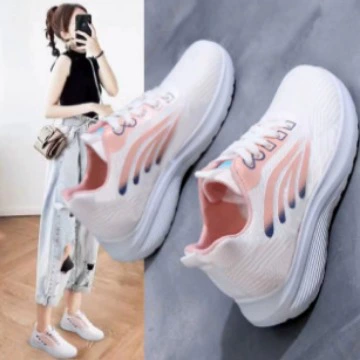 Женская обувь Весна и Осень Дышащая повседневная обувь Корейская спортивная обувь