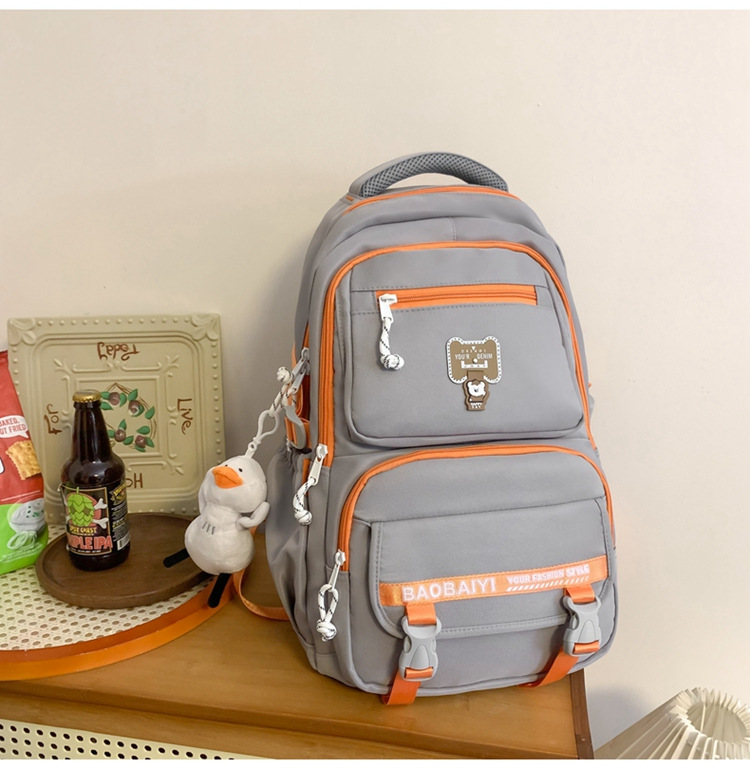 Exquisite schoolbag, large-capacity lightweight backpack for both men and women, backpack for 2024 junior high school, senior high school and college students, for commuting undefined