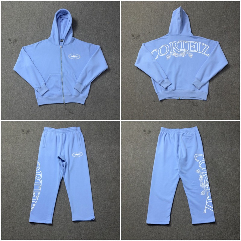 Corteiz Alcatraz Set 2-Piece Light Blue