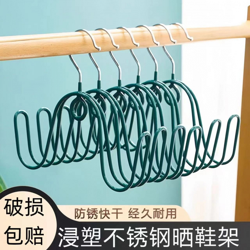 Shoe Drying Artifact Outdoor Balcony Drying Hanging Shoes Windproof Hook Rack Clothes Hanger Household Clothes Hanging Shoe Drying Rack Wholesale