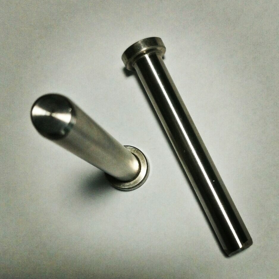 销轴 平头带孔定位销 高强度圆柱销轴插销 镀锌定位销钉圆锥销