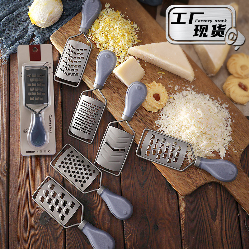 Factory 304 stainless steel titanium-plated cheese slicer chocolate cheese grater powder grinder multi-functional cheese grater