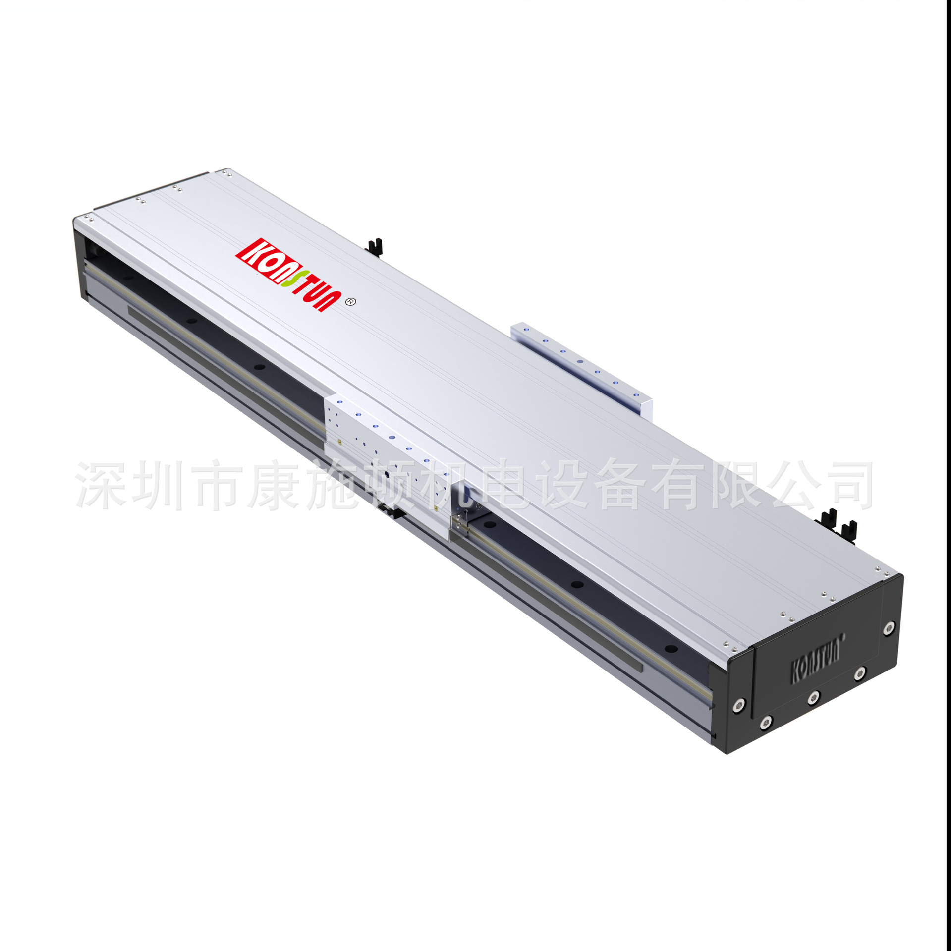 工厂直供微米级直线电机传动滑台模组工作台内嵌式双导轨直线电机