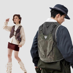 マウンテンアウトドア釣り登山多機能ベスト男性と女性のためのトレンディなブランドカジュアルスポーツメッシュ通気性チョッキベストトレンディ