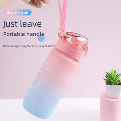 600ml Gradient Sports Water Cup Simple Matte Space Water Cup High Beauty Sports Fitness Portable Water Bottle Wholesale 
