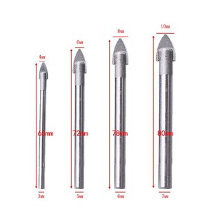Wholesale Round Handle One Word Tile Drill Bit Glass Ceramic Concrete Cement Wall Hole Opener Alloy Triangle Drill Bit