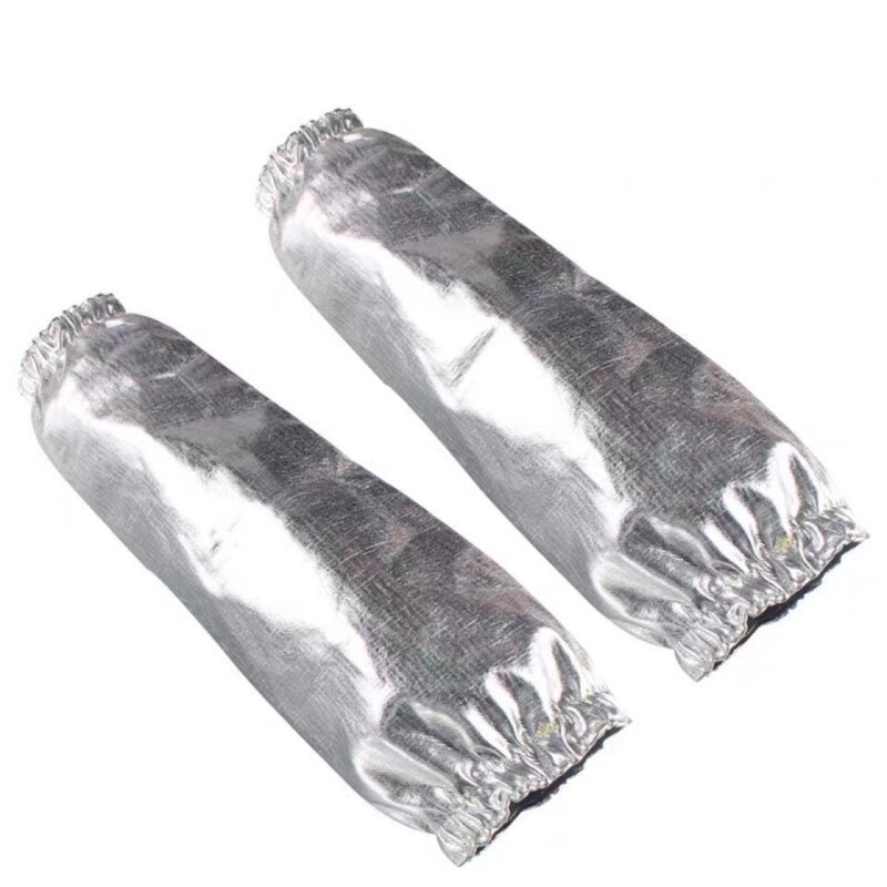 Aluminum Foil Insulation Protective Sleeves, Heat-Resistant and High-Temperature-Resistant Sleeves, Arm Guards, Heat Radiation, Flame Retardant, Anti-Scalding and Anti-Spark