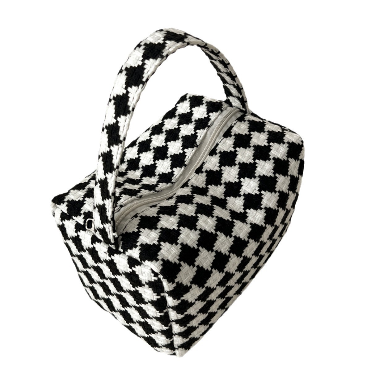 Bolsas de maquillaje transfronterizas de gran capacidad nuevas bolsas de mano a cuadros bolsas de almacenamiento de mujeres bolsas de acabado bolsas de cosméticos portátiles bolsas de lavado