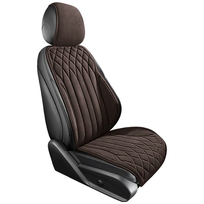 for All Seasons Multi-Piece Set, Universal seat cover - brown-split-head-single-seat