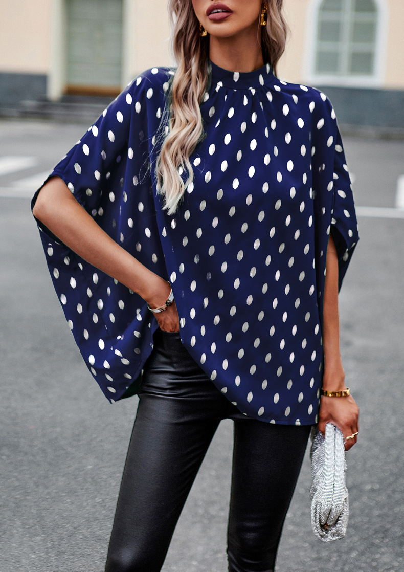 Women's Blouse Half Sleeve Blouses Casual Polka Dots display picture 4