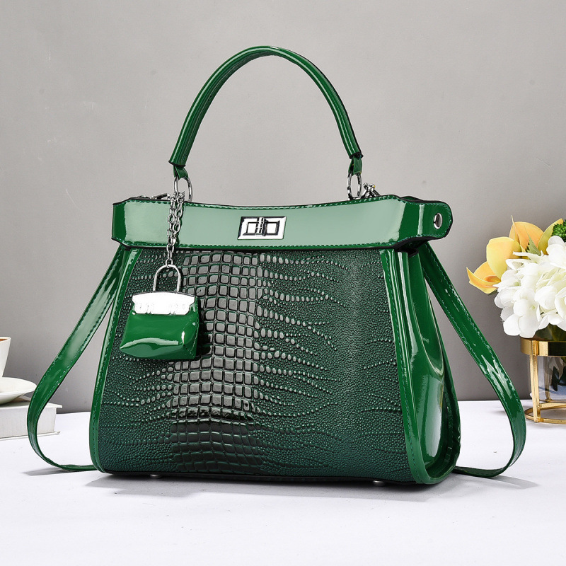 Bolso de mano con patrón de cocodrilo 2025, bolsos de mujer, nuevos bolsos de hombro casuales, bolsos de viaje de moda