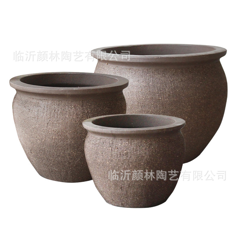 maceta de flores simple maceta de cerámica gruesa arena púrpura maceta moderna simple maceta verde decoración de sala de estar maceta paisaje combinación de plantación de flores ornamentos