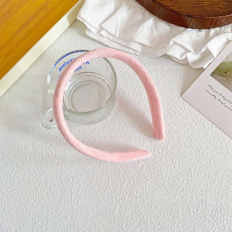 Estilo coreano color sólido simple diadema decoraciones de las mujeres lavado la cara máscara maquillaje banda pelo nuevo Accesorios pelo al por mayor