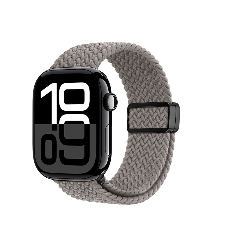 Correa elástica de manzana tejida de nailon para AppleWatch, hebilla de succión magnética, correa deportiva, venta al por mayor transfronteriza image 15