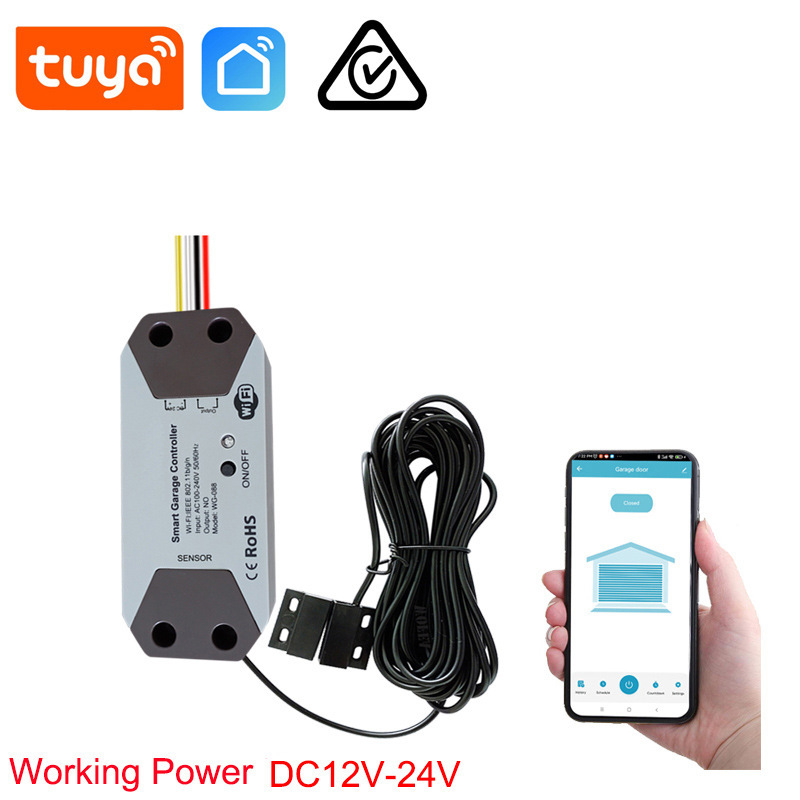 Tuya スマート WiFi ガレージドアスイッチ TUYA WiFi ガレージドアコントローラー携帯電話リモート音声制御|undefined