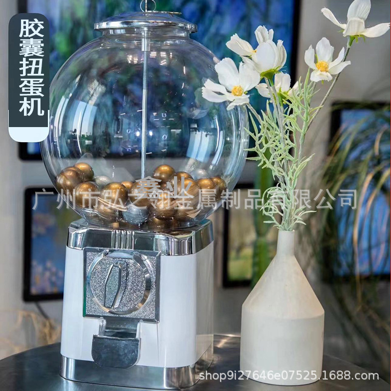 Máquina de gashapon grande Accesorios de lotería de escritorio comercial Cápsula de café Caja ciega Ghapon retorcido Bola elástica Máquina de agarre de muñeca
