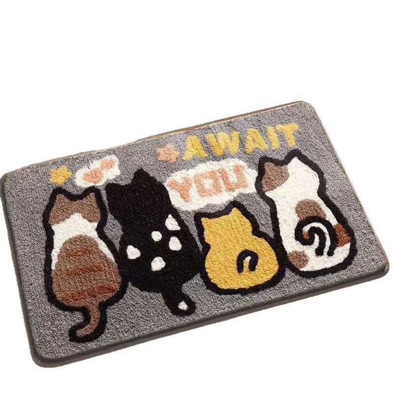 3d Illusion Bathroom Mat, Soft Absorbent Quick Dry Non-slip Rug_voghion.com