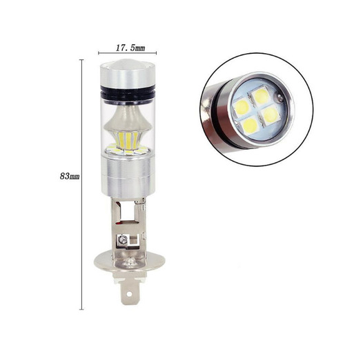 Car LED fog lights H1 H3 100W 3030 LED fog lights H8 H11 9005 9006 2835 front fog lights