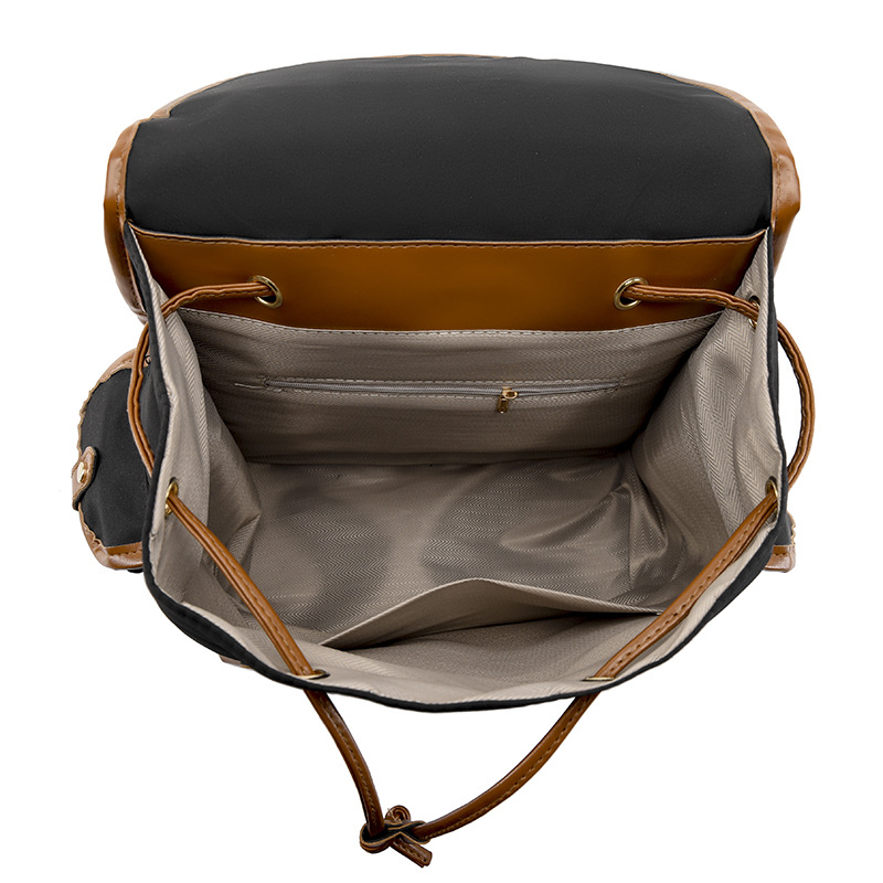 Comercio exterior al por mayor 2023 nuevo estilo casual contraste color damas mochila moda Oxford tela simple viaje computadora mochila