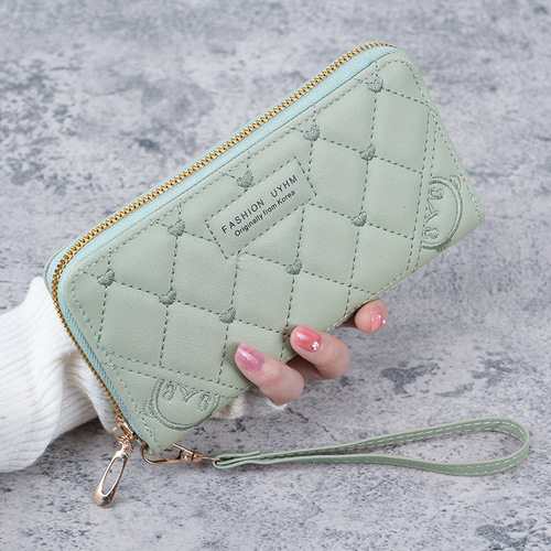 Korean version  new hand wallet women's long zipper multi-functional versatile wallet large capacity mobile phone wallet