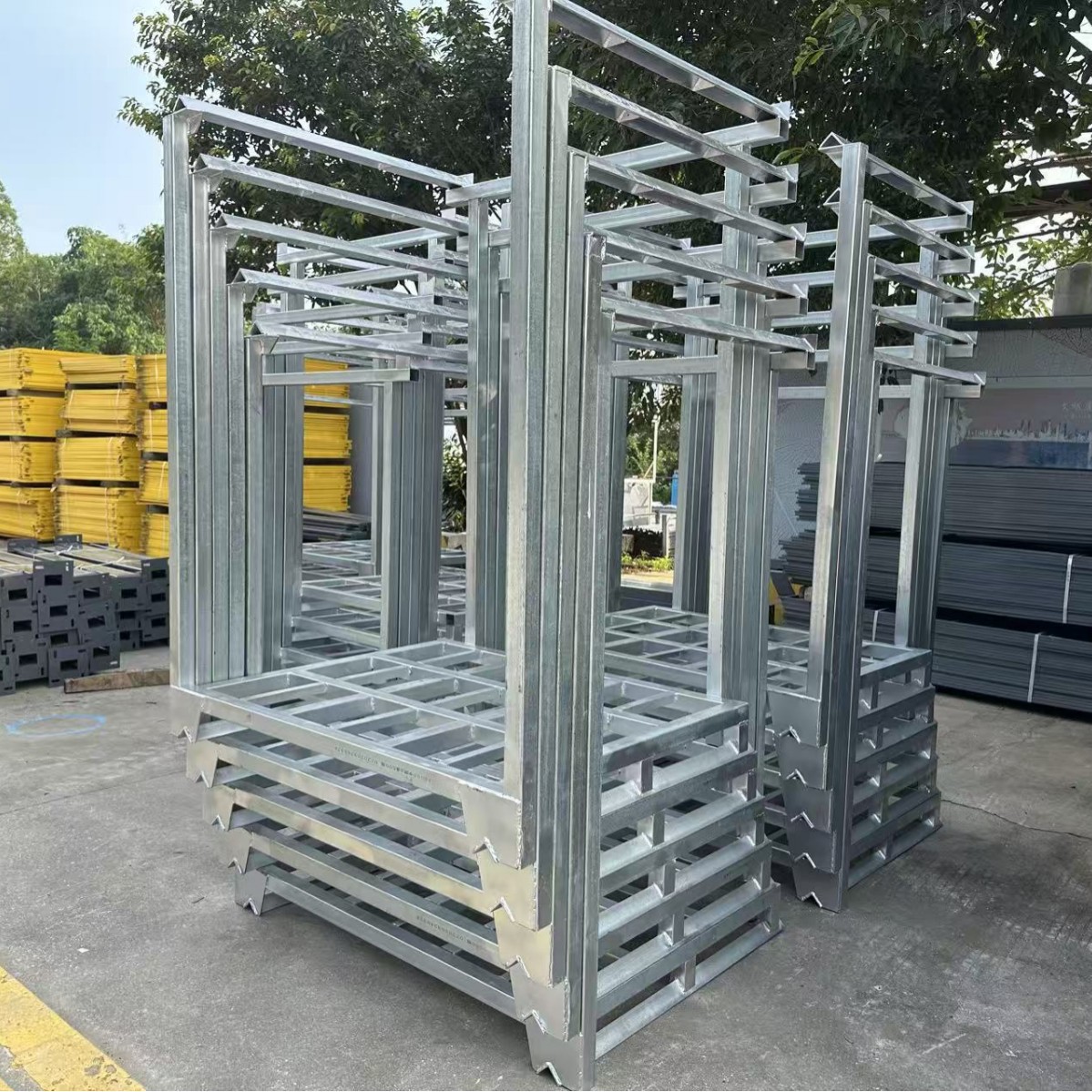 金属巧固架仓储巧固架物流转运架无需仓库货架坚固耐用货架环保