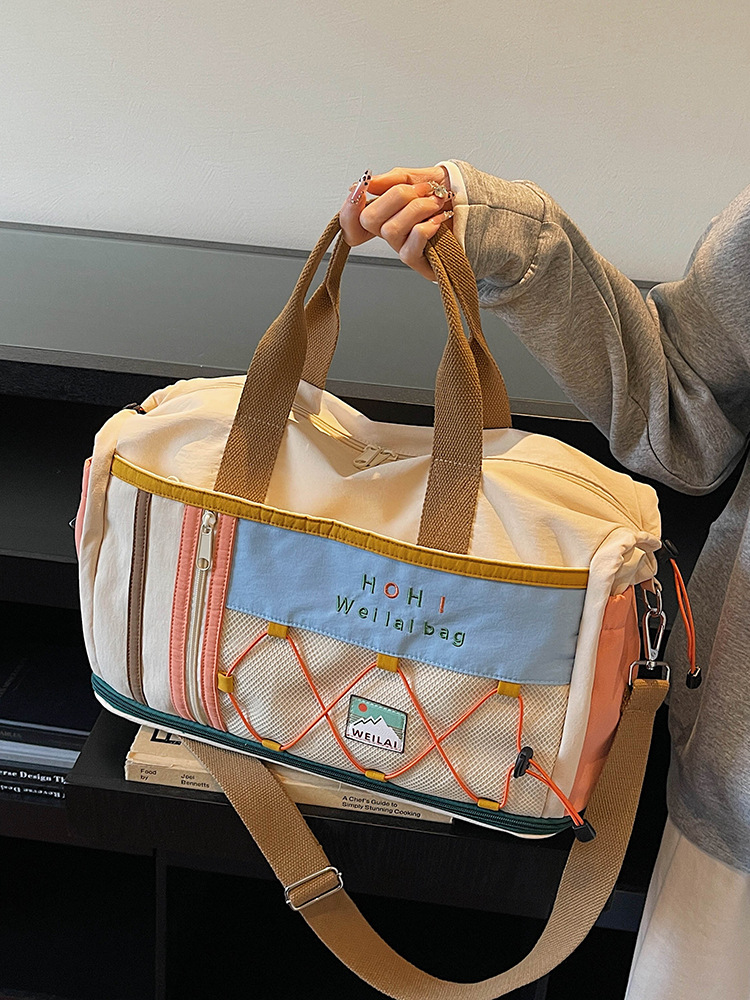 Moda nueva bolsa deportiva de fitness separación seca y húmeda bolsa de almacenamiento de equipaje multifuncional portátil bolsa de viaje de embarque