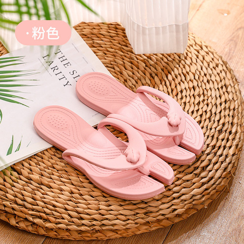 Travel folding flat flip-flops for women, fashionable and versatile, soft-soled, non-slip, wear-resistant, portable hotel slippers