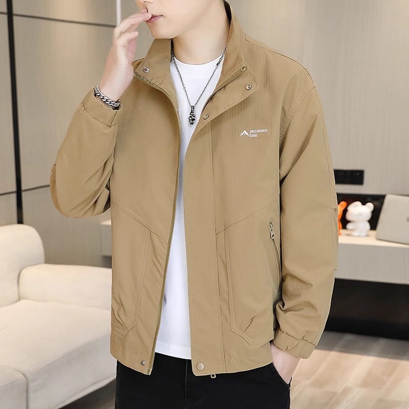 Men's Jacket Spring Summer 2025 New Casual Versatile Jacket Popular Mature Spring Autumn Thin Stylish Trendy