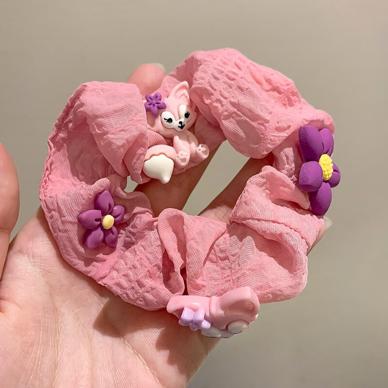 Leche azul (hermosa princesa) popularidad en línea coreana lindos ling nabel anillo de pelo intestino grande