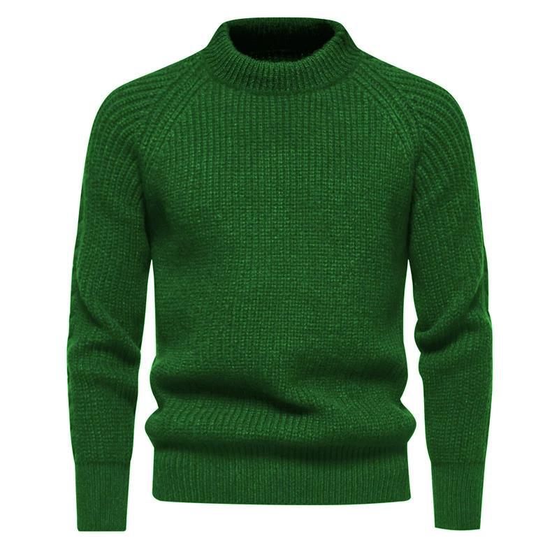 Herren Wollpullover Mit Rundhalsausschnitt Für Herbst Winter_voghion.com