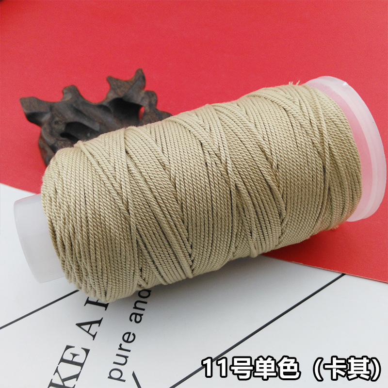 手もみ綿の糸の大きい巻きの綿の縄の多色のグラデーションのストランドのdiyの手の編みのブレスレットのネックレスの文はロープのチベット式を遊びます。|undefined