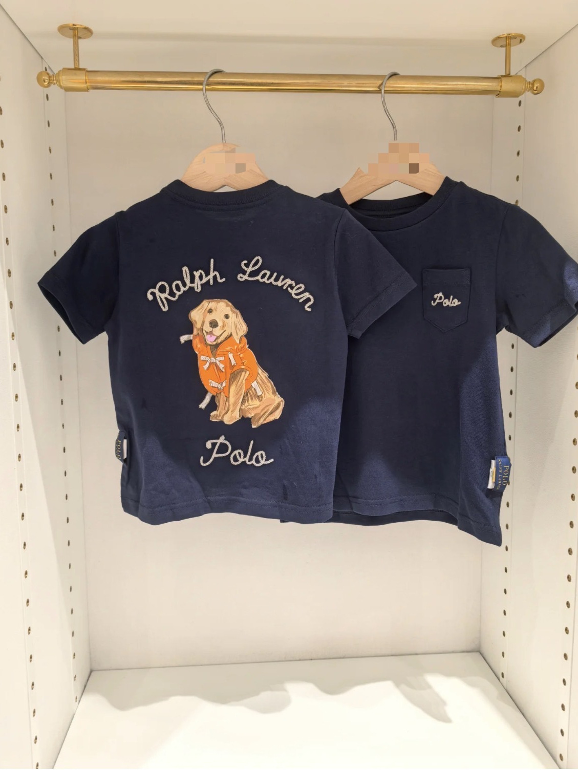 Ralph New 2025 Two-color Bow Embroidered Puppy T-shirt Parent-child Short-sleeved
