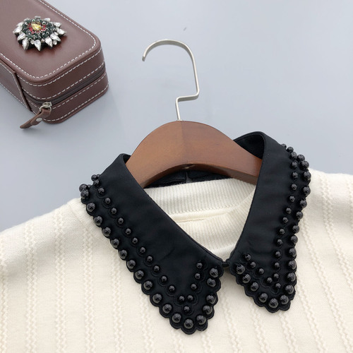 Handmade beaded false collar children's wear versatile beautiful neck can be moved false collar factory large quantity