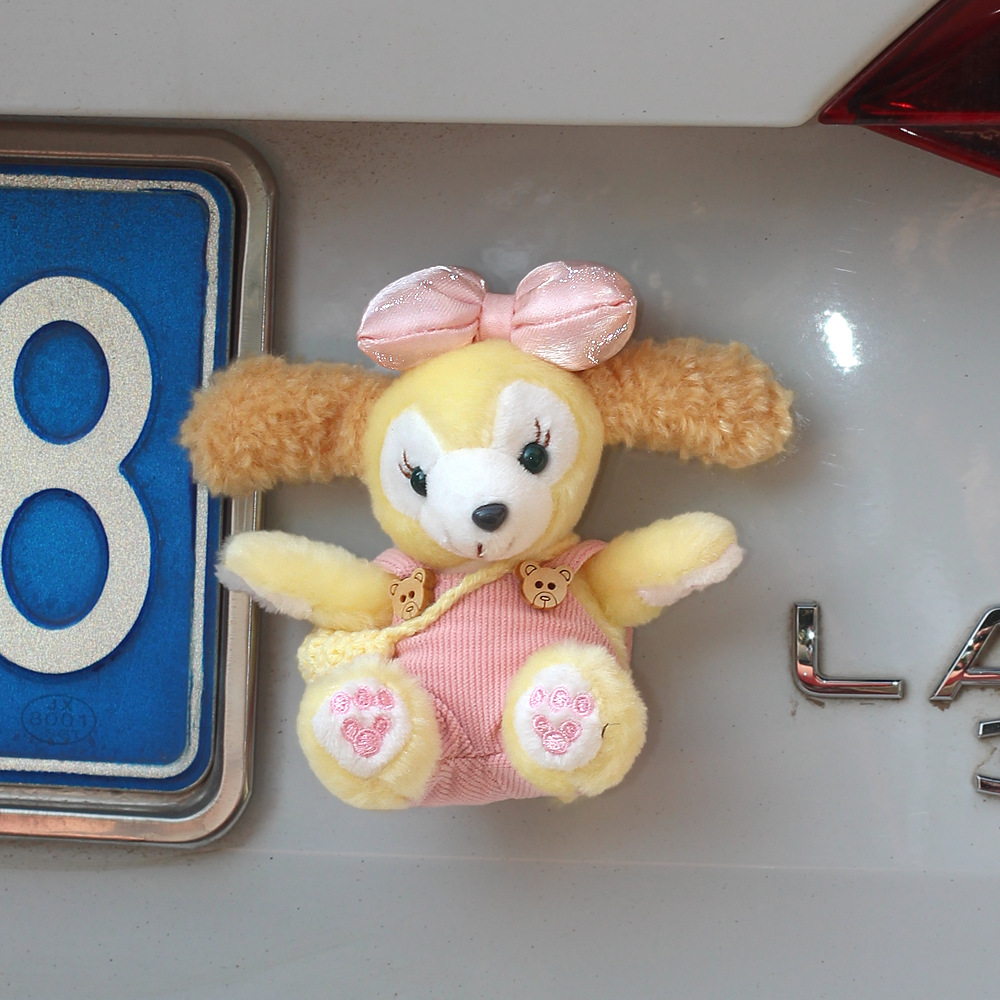 Coches remolque cola colgante dibujos animados lindo cachorro cola culo muñeca decoración pegada muñeca maletero exterior