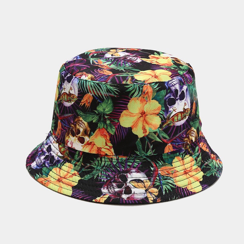 Women's Fashion Graffiti Double-sided Wide Eaves Bucket Hat display picture 13