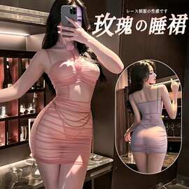 蒂妃大码情趣内衣性感透视吊带裙夫妻激情床上用品诱惑蕾丝花边女