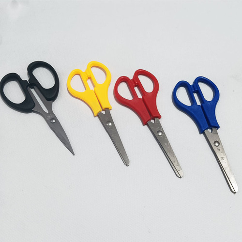 Children's scissors safety kindergarten primary school students round head hand-cut paper scissors home office stationery scissors