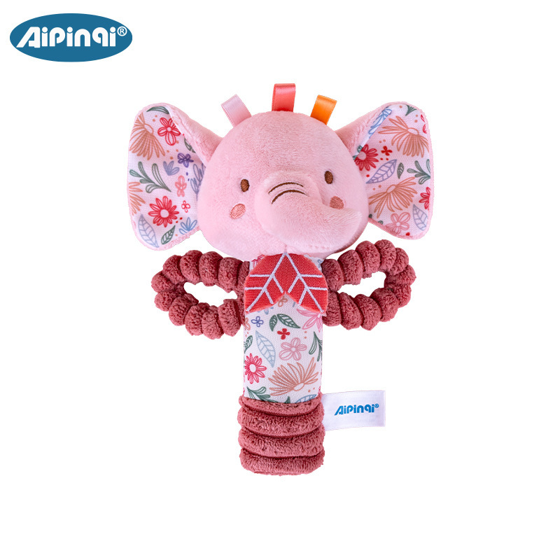 Aipinqi nuevo pastel palo de mano 0-1 año bebé de una muñeca de peluche palo de mano para agarrar juguetes de educación temprana para bebés