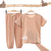 Silk children's mosquito repellent, trousers, short sleeve T-shirt, breathable set suitable for men and women, thin pijama