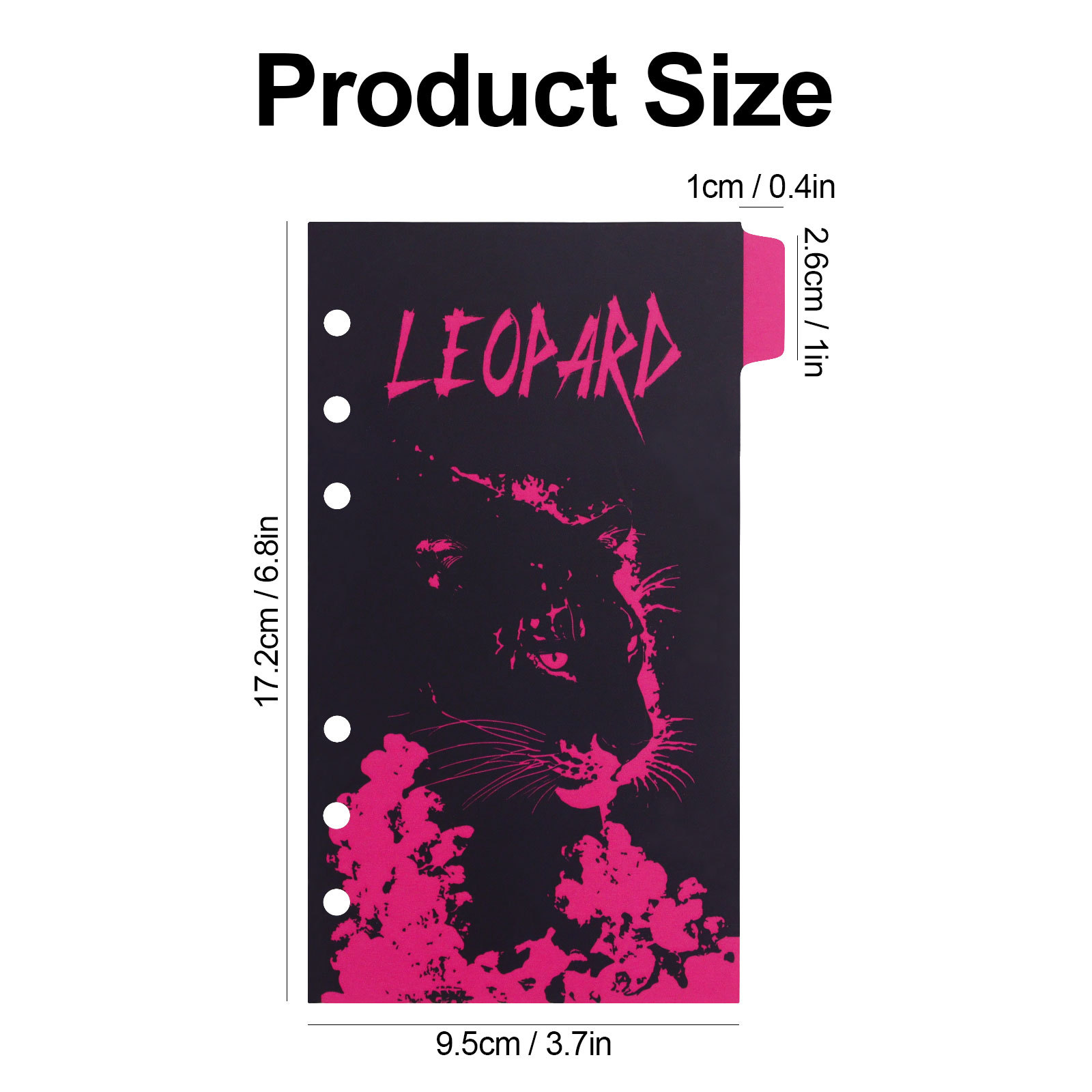 A6 Rosa Leopard Separator Papier Index Seite Klassifizierung Separator Seite Notebook Lose-blatt Buch Partition Zubehör – Detail 9