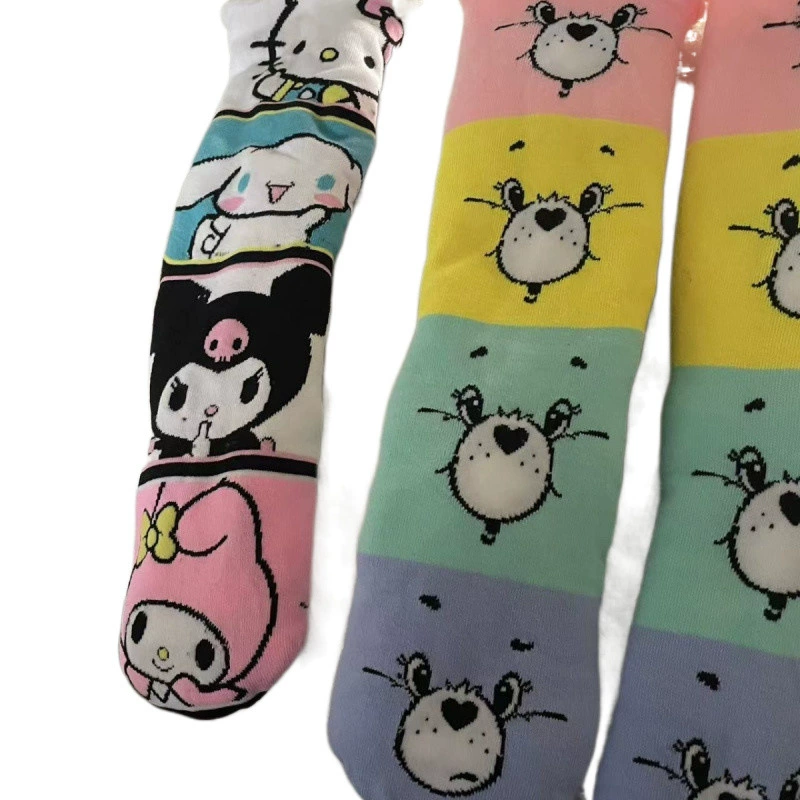 Hello Kitty, носки из флиса фуксия с изображением Hello Kitty