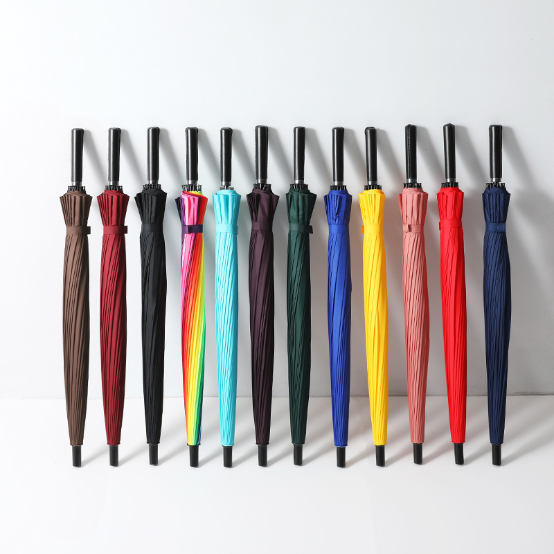 Automatic big umbrella, black double-layer tandem bike