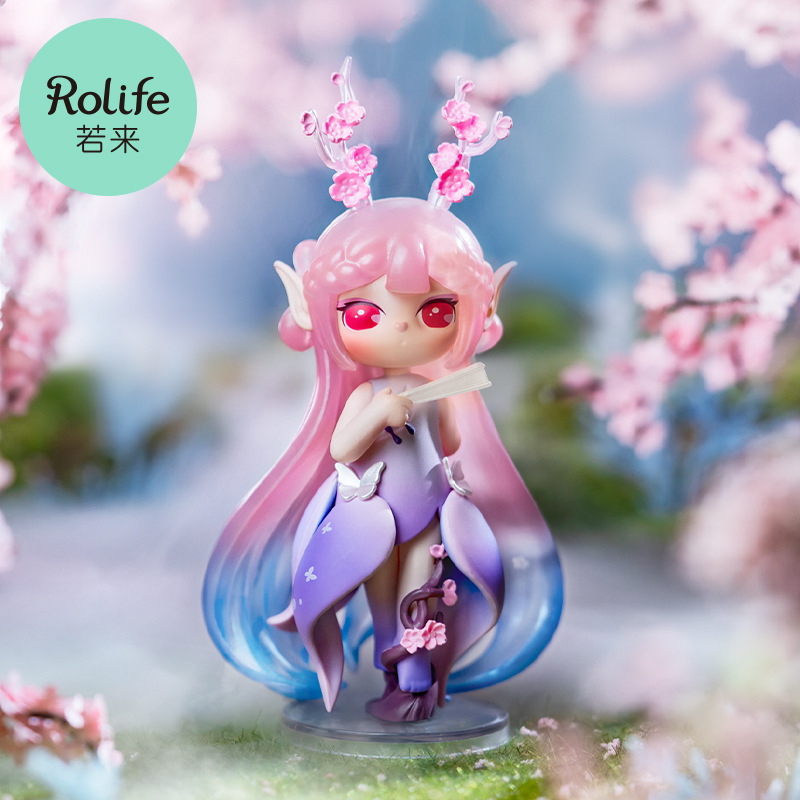 Rollife Ruo Lai SURI Su Rui Taoyuan Jiuling Series Caja ciega Decoración de mano Estilo antiguo Regalo de cumpleaños Mujer de mano