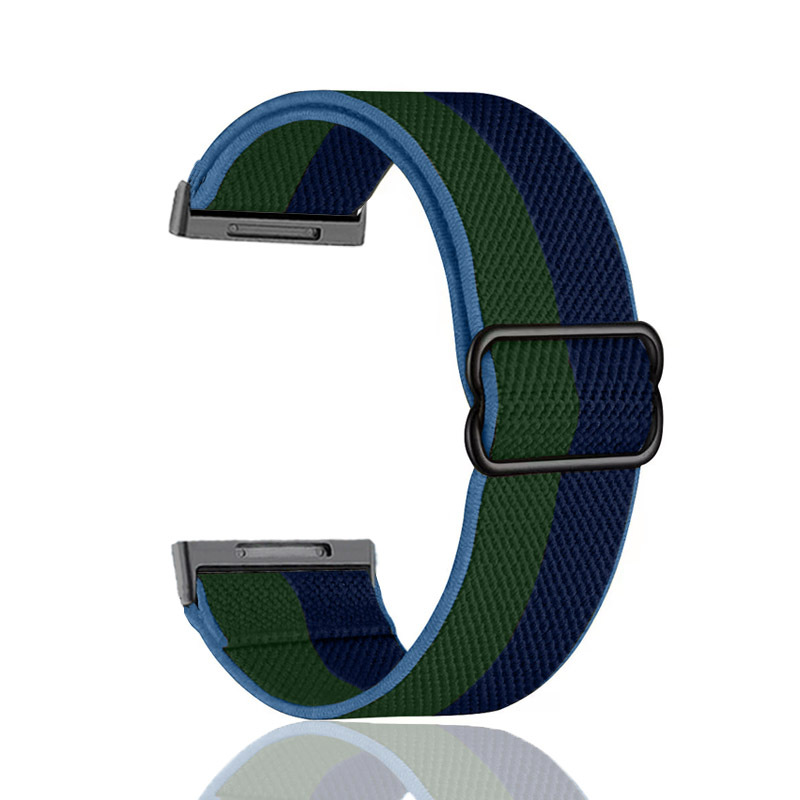 Adecuado para Fitbit Sense/Sense2/Versa 3/4 correa elástica Versa2 con correa de reloj de hebilla grande